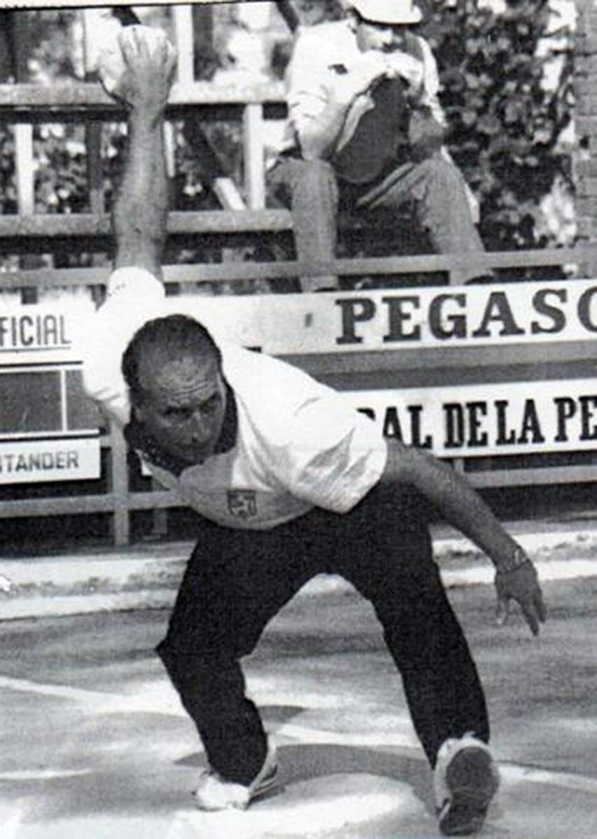 Jugadores de bolo palma